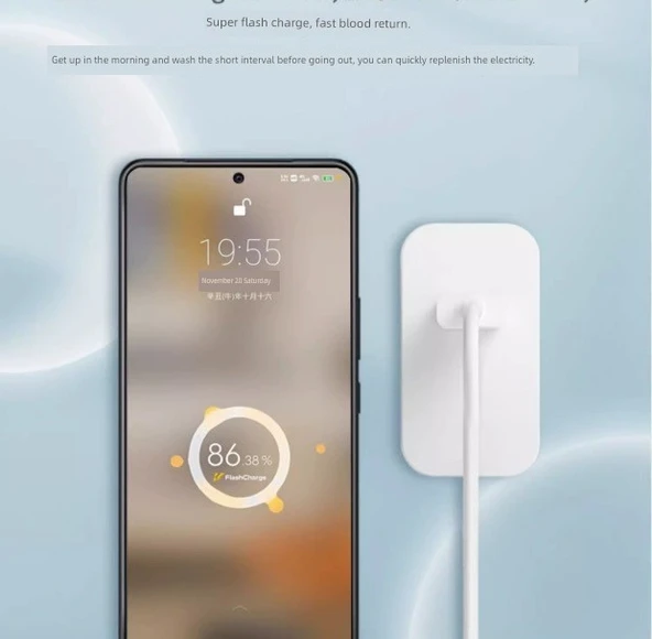 Vivo iQOO Pad 66W Şarj Aleti - Başlık + 1m Kablo - 11