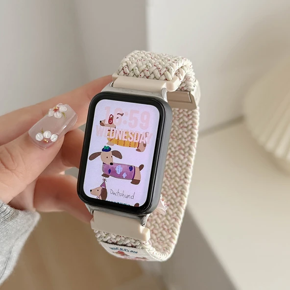 Xiaomi Redmi Watch 5 Örme Naylon Kordon - Yıldız Parıltısı - 5