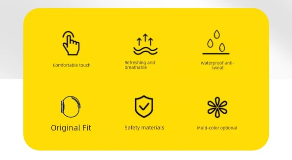 Xiaomi Band 8 Active Uyumlu Silikon Kordon - Turuncu - 8