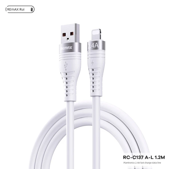 15W Hızlı Şarj 3in1 Kablo RC-C151 A-M+L+C 1.2M - Koyu Gri - 10