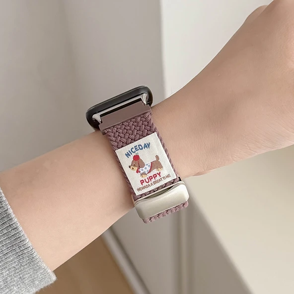 Xiaomi Redmi Watch 5 Örme Naylon Kordon - Duman Moru