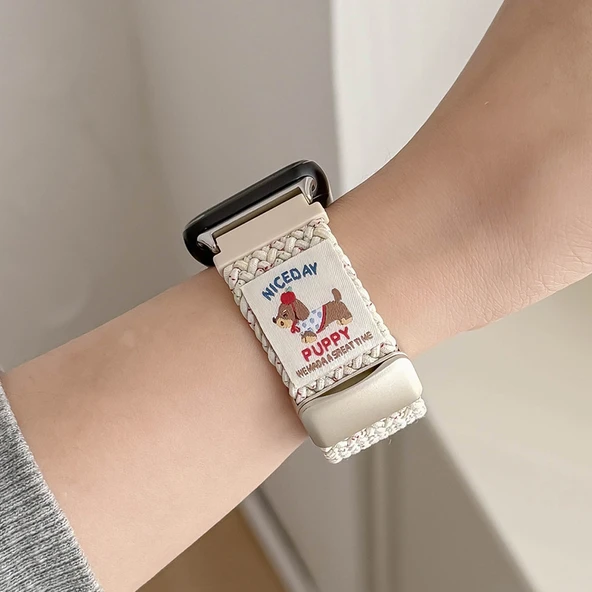 Xiaomi Redmi Watch 5 Örme Naylon Kordon - Yıldız Parıltısı