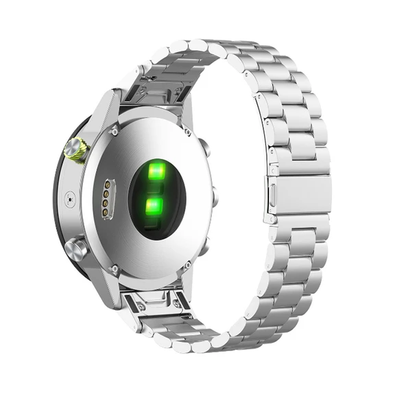 Garmin Fenix 7/6/5 22mm Üç Bilyalı Çelik Kordon - Rose Gold - Resim 5