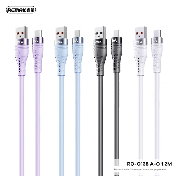 15W Hızlı Şarj 3in1 Kablo RC-C151 A-M+L+C 1.2M - Koyu Gri - 5