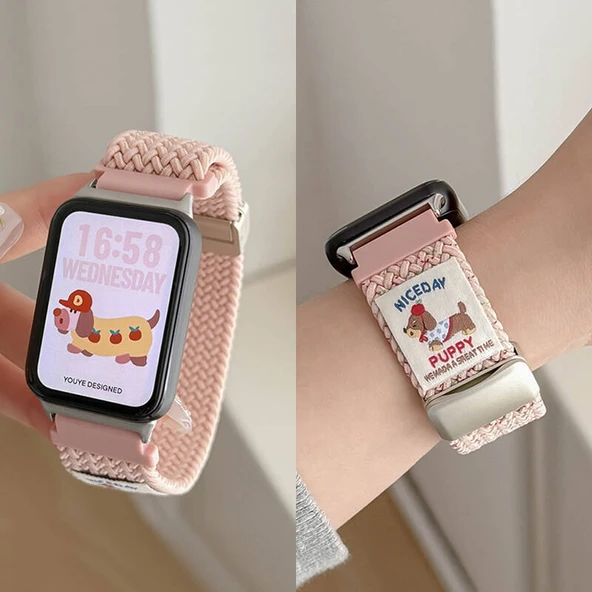 Xiaomi 8pro Örme Naylon Kordon - Duman Moru - 2