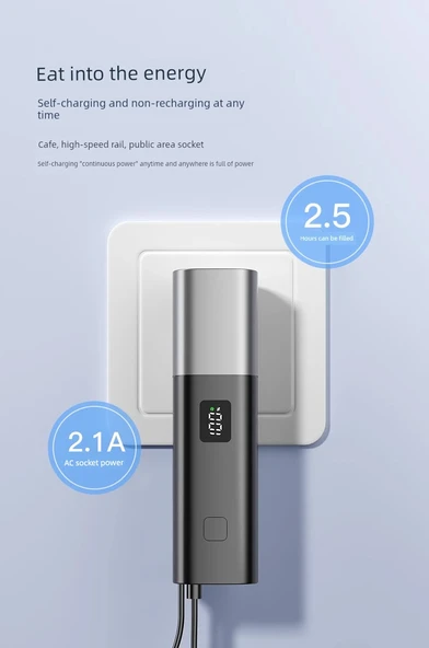 5000mAh Taşınabilir Şarj Aleti - Haoyue Beyazı - Type-C - 20W Hızlı Şarj - 9