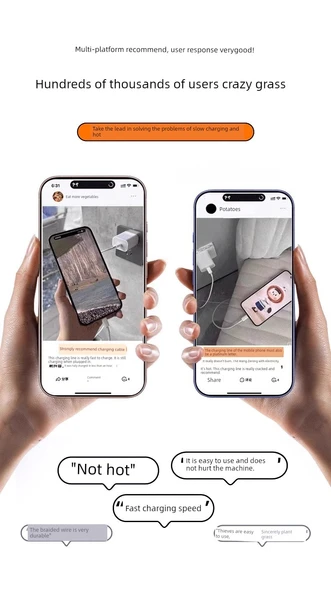 iPhone 15-16 Serisi için 45W Çift C Hızlı Şarj Kablosu 2.0m - Resim 6