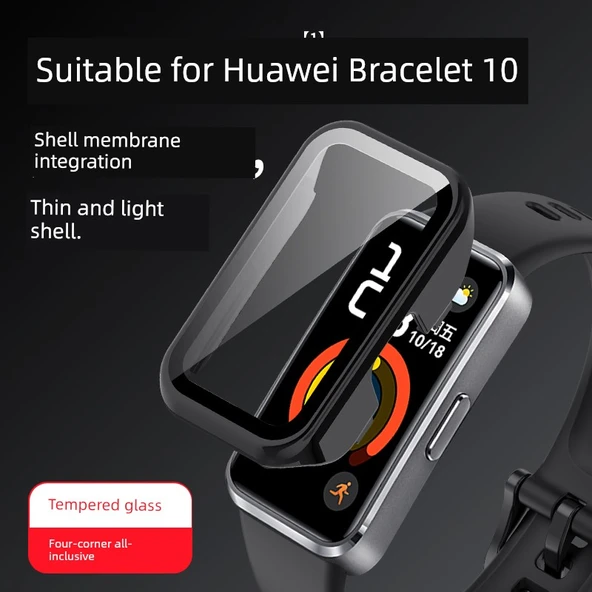 Huawei Band 10 Uyumlu Siyah Koruyucu Kılıf - 2
