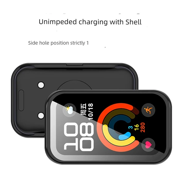 Huawei Band 10 Uyumlu Siyah Koruyucu Kılıf - 3
