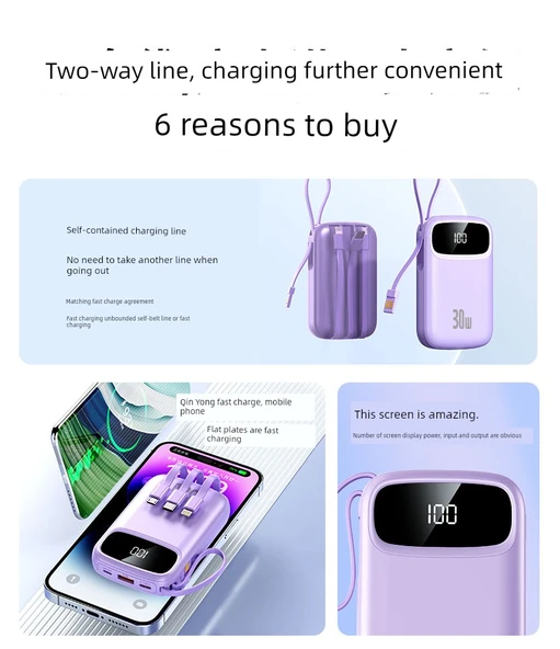 Mini Taşınabilir Powerbank 10000mAh - Yeşil - Flagship Edition - 11