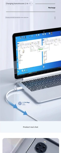 65W Hızlı Şarj Başlığı + 1.5m Şarj Kablosu - Resim 11