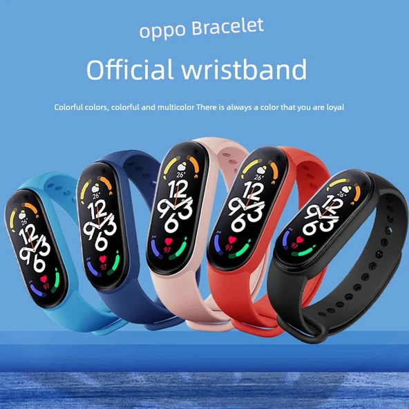 OPPO Bileklik için Gül Pembesi Çelik Kordon - 2