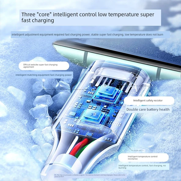 Type-C Android Şarj ve Data Kablosu 18W - 1 Metre - Sakin Siyah - Apple/Android Uyumlu - 4