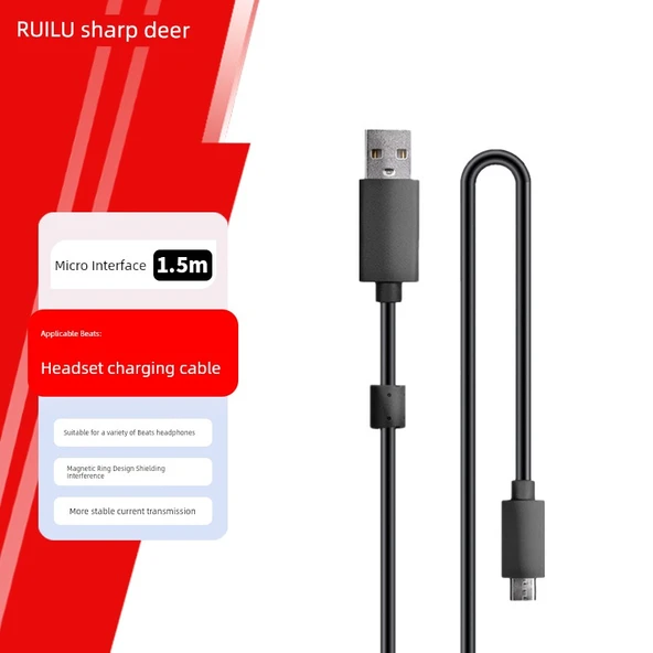 Beats Kulaklık Şarj Kablosu - 1.5m Manyetik Halkalı