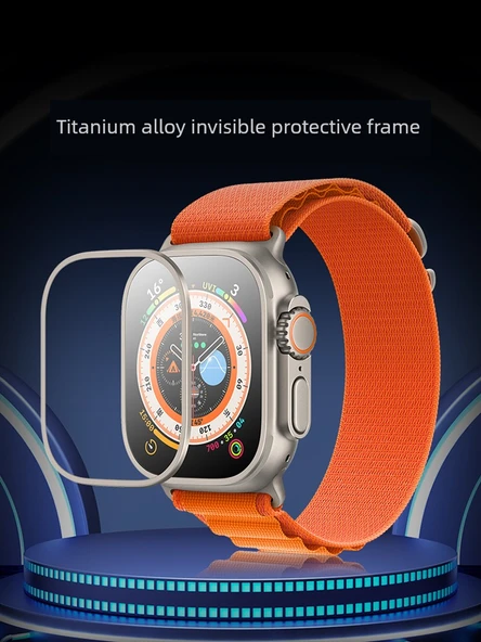 Apple Watch Ultra Görünmez Kırılmaz Kılıf - Şeffaf - 6