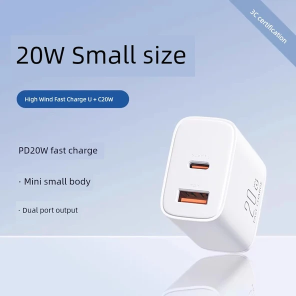 20W Çift Portlu Şarj Aleti