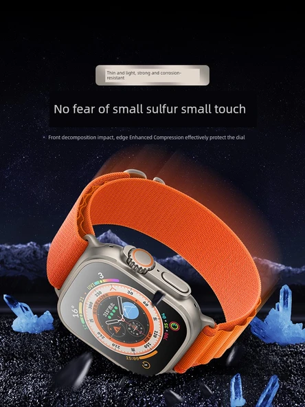 Apple Watch Ultra Görünmez Kırılmaz Kılıf - Şeffaf - 5
