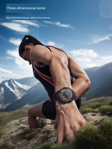 Xiaomi Watch S4 Spor Kılıf - Dijital Saf Siyah - Kılıf Seti - 5