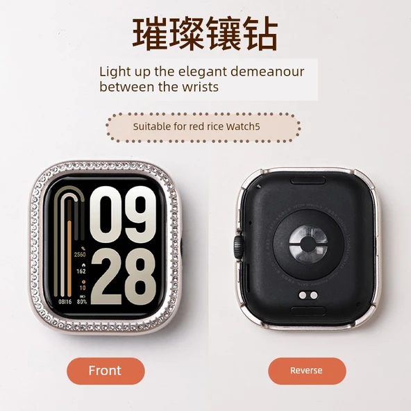 Redmi Watch 5 Elmas Desenli Yıldız Işığı Koruyucu Kılıf - 6