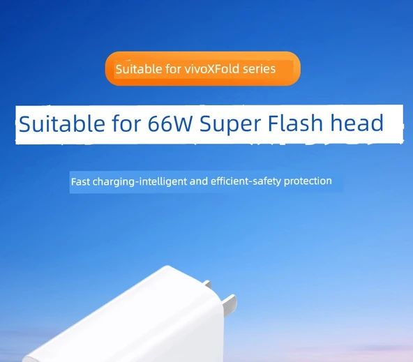 Vivo X Fold Uyumlu 66W Hızlı Şarj Başlığı (Kablo Yok) - 7