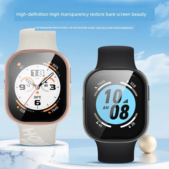 Honor Watch 4 Siyah Tam Kaplayan Koruyucu Kılıf - 5