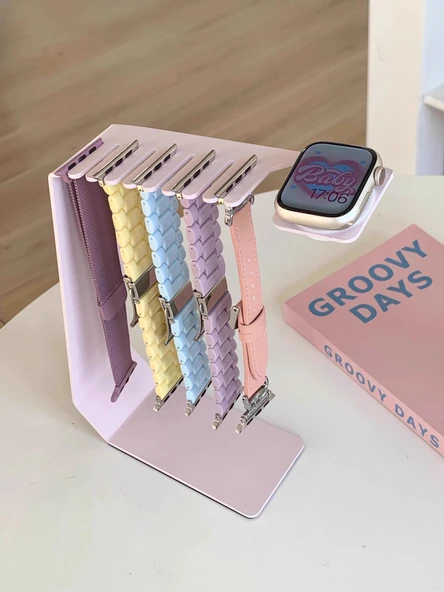 Apple Watch Şarj Standı - Gümüş Alüminyum Alaşımlı Braket - 7