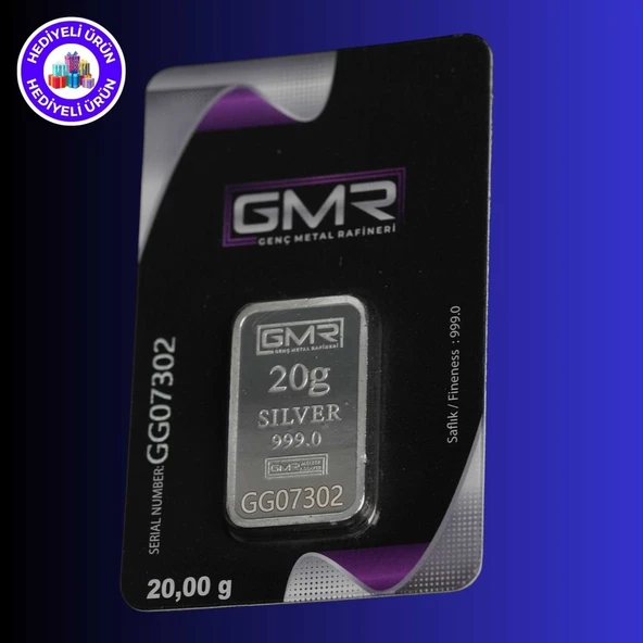 E-Gümüş 20 GR Külçe Gümüş - Resim 2