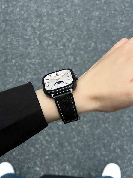 Xiaomi Bileklik 7pro Deri Manyetik Kordon - Kavrulmuş Kahverengi - 8