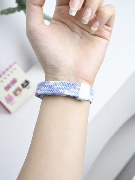 Honor Band 4R/5 Basketbol Versiyon Elastik Manyetik Tokalı Kordon - Pembe Rose Gold Kutulu - 3