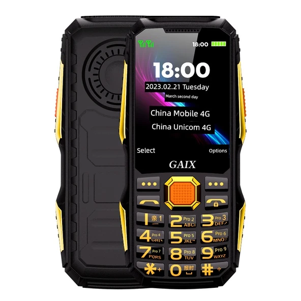 4G Yaşlı Cep Telefonu - Asil Siyah, 512MB, 4G Uyumlu, Standart Paket
