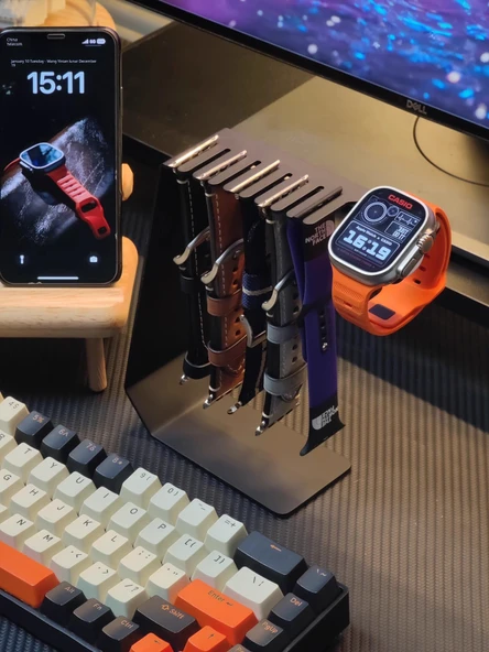 Apple Watch Şarj Standı - Yıldız Işığı Saklama Standı - 6