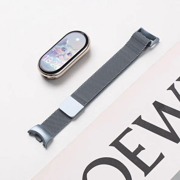 Xiaomi Bileklik 9/9NFC Milanese Manyetik Kordon - Uzay Grisi