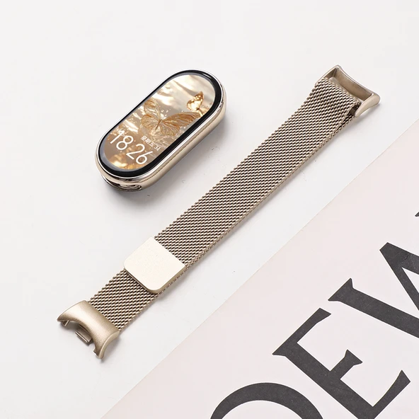 Xiaomi Bileklik 8/8NFC Milanese Manyetik Kordon - Şampanya