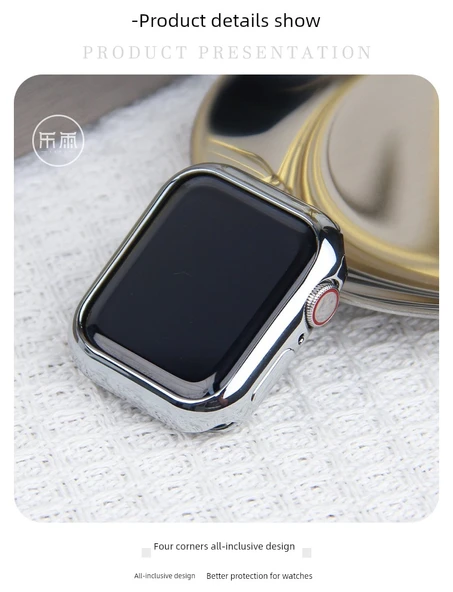 Apple Watch S7-9 41mm Siyah Kaplama Silikon Kılıf - 8