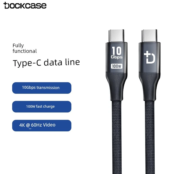 Type-C Data Kablosu - 1 Metre - 100W - İki Paket