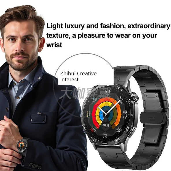 Amazfit T-Rex Ultra Rose Gold H Iron Man Metal Kordon - 10