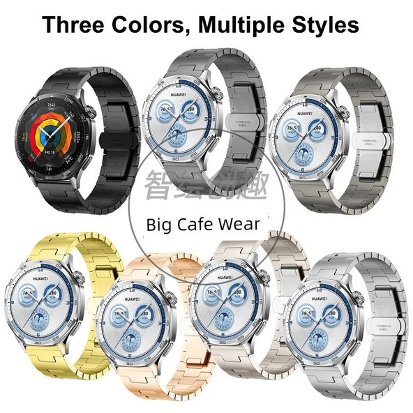 Amazfit T-Rex/T-Rex Pro Siyah Milan Tokalı Metal Kordon - 8