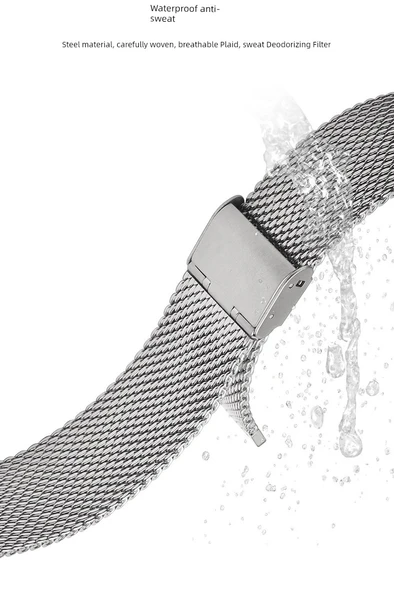 Amazfit T-Rex/T-Rex Pro Siyah Milan Tokalı Metal Kordon - 4