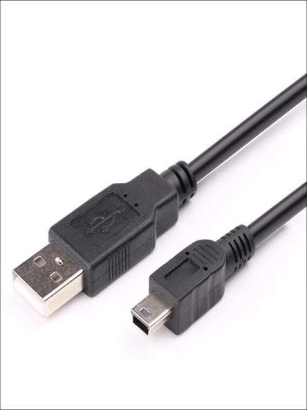 Mini T USB Şarj Kablosu - 0.25m - Şarj Aleti ile - Resim 3