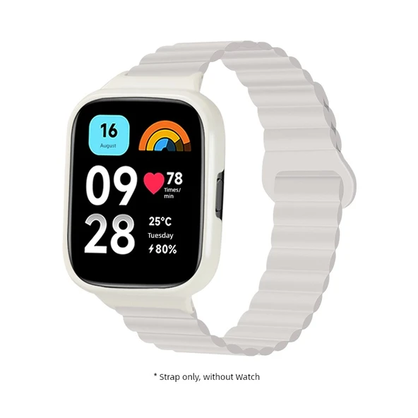 Redmi Watch 2 Manyetik Kordon - Yıldız Işığı - Bej Orta Çerçeve