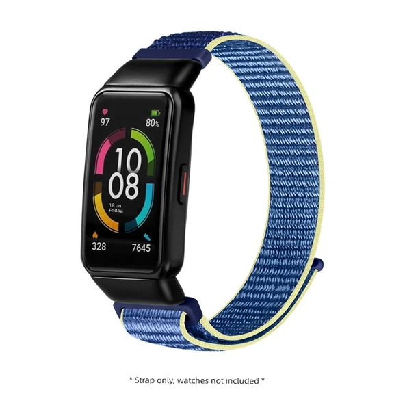 Honor Band 6/6pro/6NFC için Naylon Örgü Kordon - Buz Okyanusu Mavi