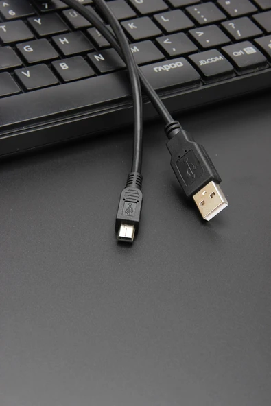 Mini T USB Şarj Kablosu - 0.25m - Şarj Aleti ile - Resim 9