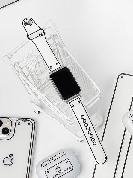 Xiaomi Bileklik 7Pro Kordon - Mei Jin Adaptör, Beyaz Kısa Kordon - 4