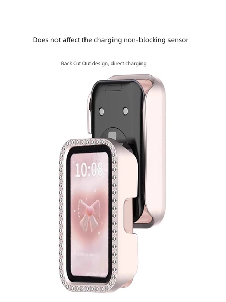 Huawei Bileklik 9/8/NFC Gümüş Kaplama Tam Kapalı TPU Yumuşak Koruyucu Kılıf - 11