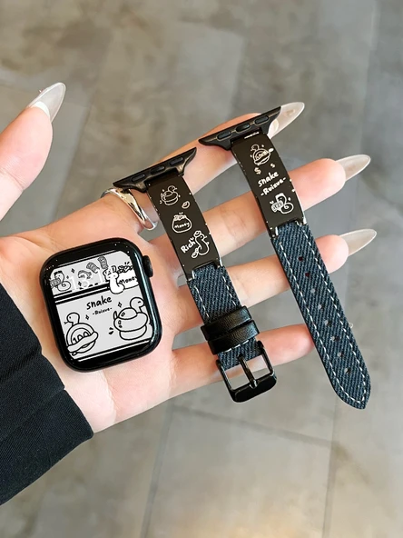 Xiaomi Bracelet 8pro Kordon - Açık Mavi Dachshund Desenli - 8