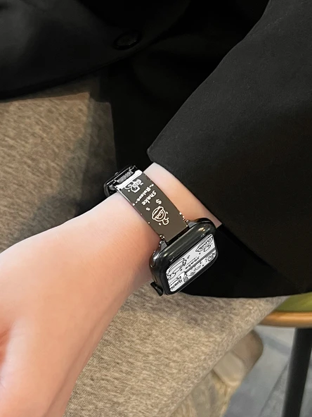 Xiaomi Bracelet 8pro Kordon - Açık Mavi Dachshund Desenli - 6