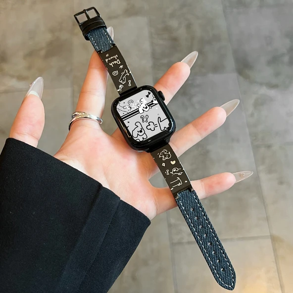 Redmi Watch 4 Kordon - Lacivert Dachshund Desenli
