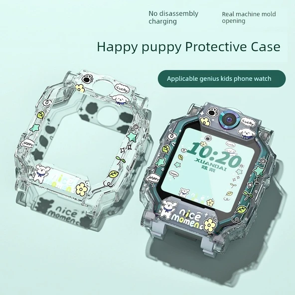 Çocuk Akıllı Saat Koruyucu Kılıf - Mutlu Köpek Yavrusu - Z7/Z7a/Z7s - HD Film Hediyeli