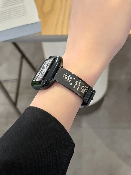 Xiaomi Bracelet 8pro Kordon - Açık Mavi Dachshund Desenli - 11