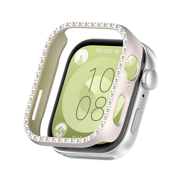 Huawei Watch Fit 3 Elmas Koruyucu Kılıf - Gümüş - 6